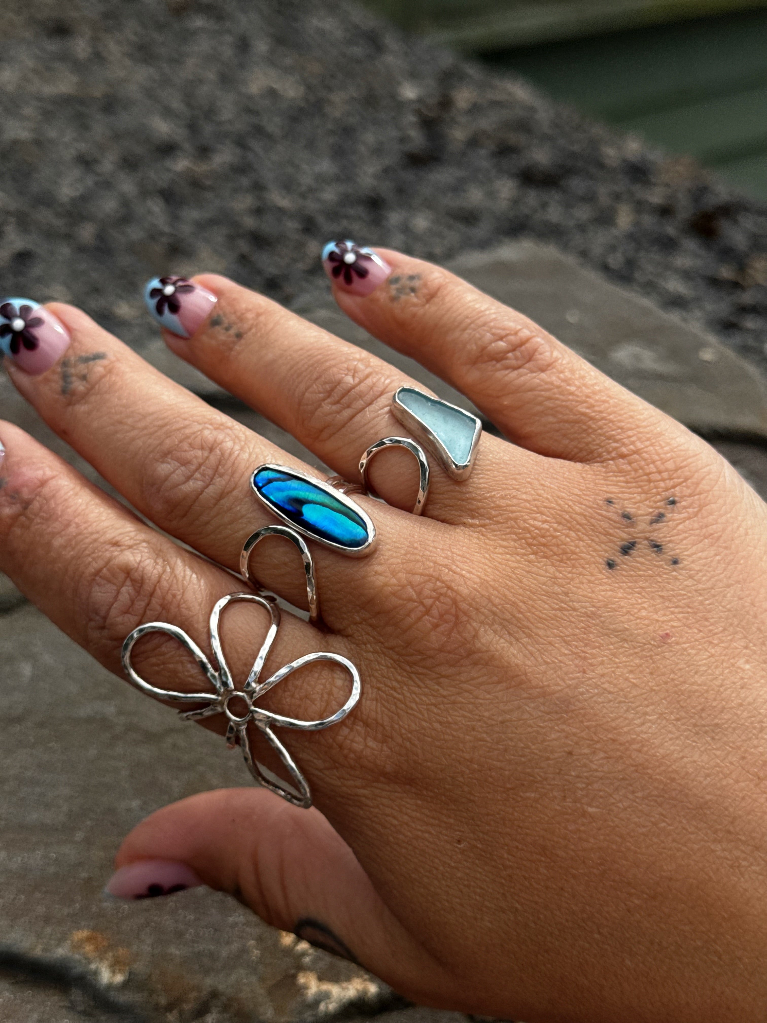 Adjustable Stone Ring
